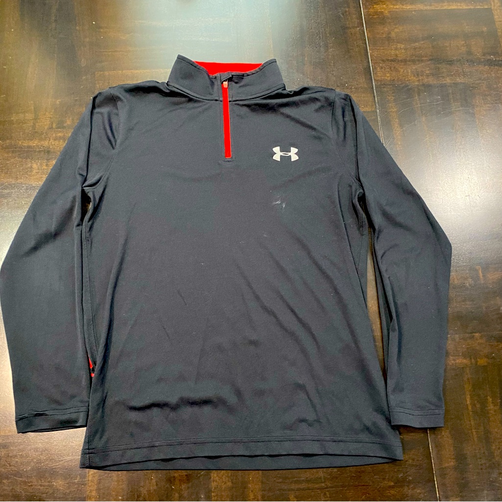 Boys’s Under Armour Fleece Half-Zip Size Ylg Loose